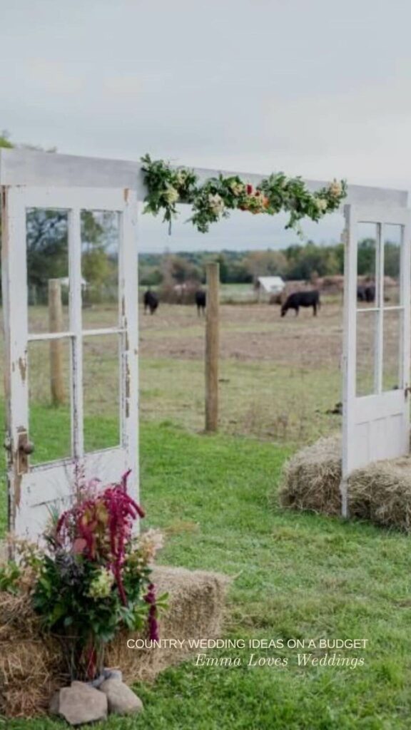 The most ideal rustic wedding arch for country wedding ideas.