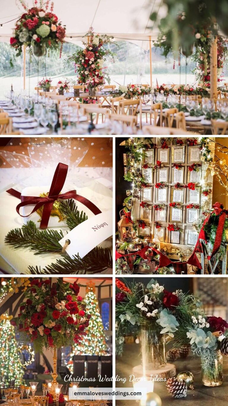 ️ 30+ Unique Christmas Themed Wedding Ideas For 2022 Festive Emma