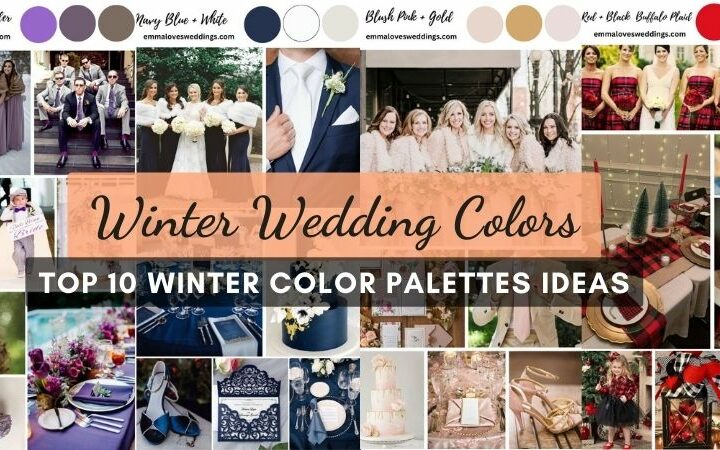 Top Winter Wedding Colors Ideas