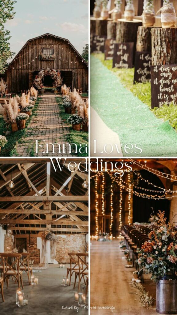 With these stunning and simple country wedding aisle ideas, you can give your aisle that rustic feel.