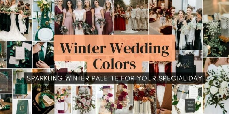 winter wedding colors ideas