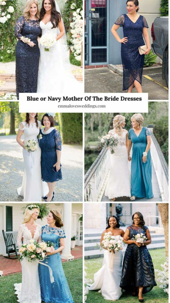 Blue or Navy Mother Of The Bride Dresses