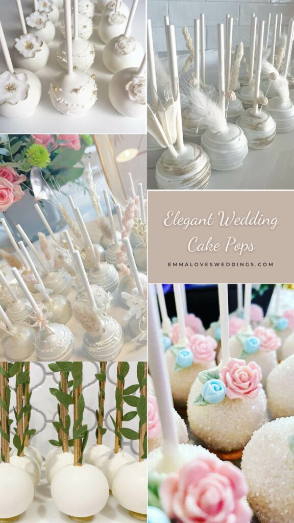 Elegant Wedding Cake Pops Ideas