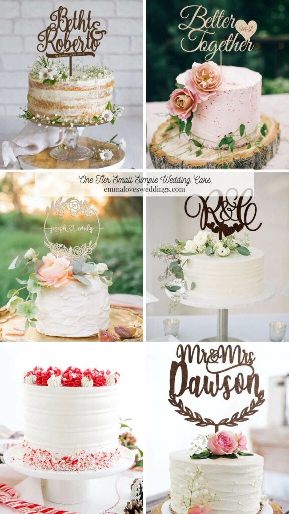 Small Simple Wedding Cake Ideas
