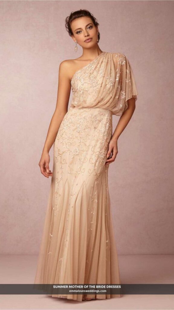 The mother of the bride might look elegant and stylish in this summer dress.