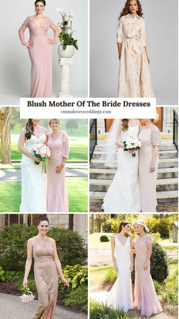 What a lovely idea to picture your mum in one of these sophisticated mothers of the bride dresses in delicate blush