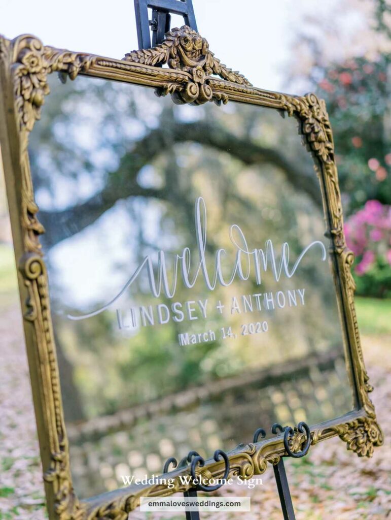 With a Decal wedding sign greeting guests, you can set the tone for a wonderful day.