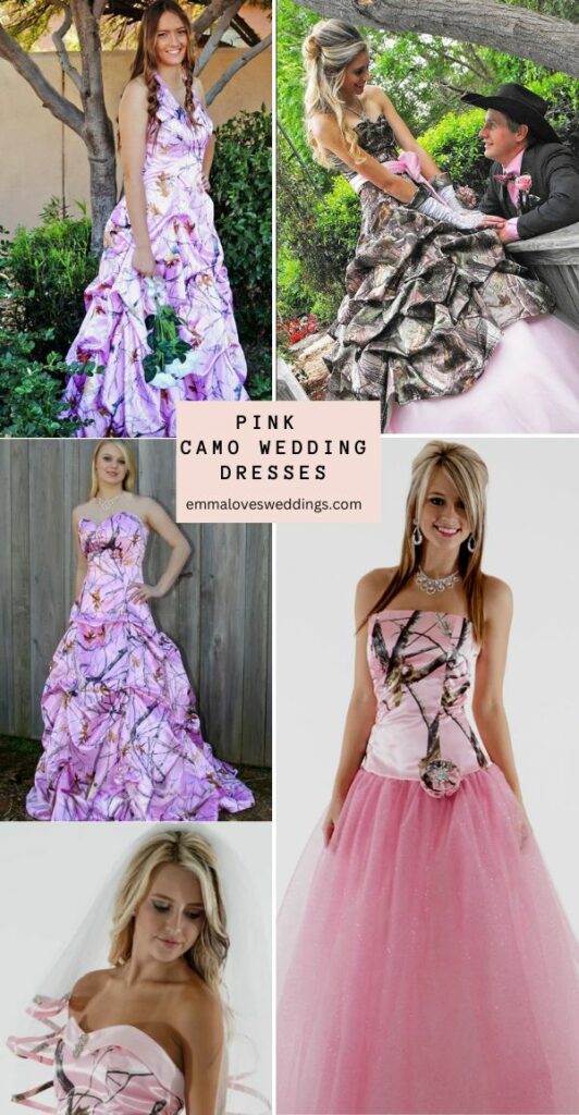 Pink Camo Wedding Dress Ideas