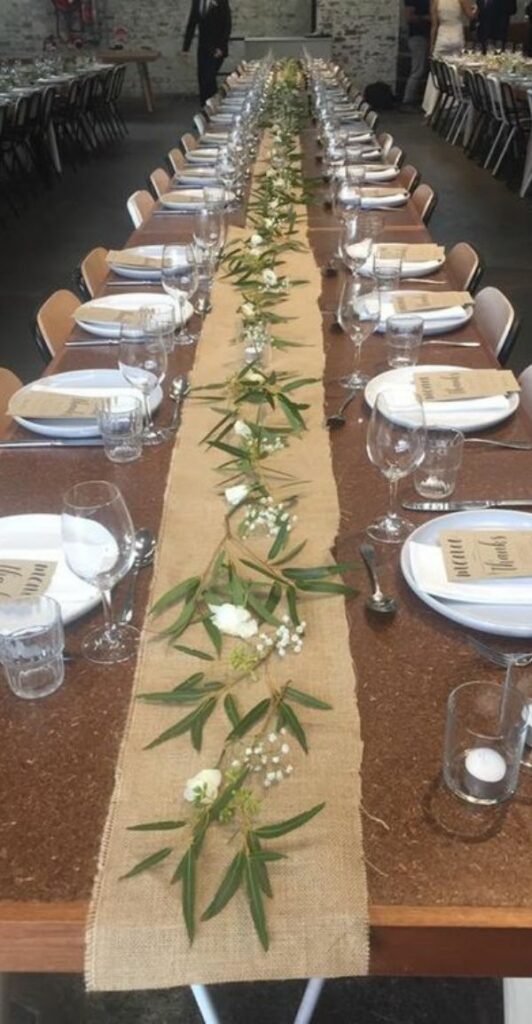 This cheap easy to implement all natural table centerpieces are perfect for a garden or beach wedding.