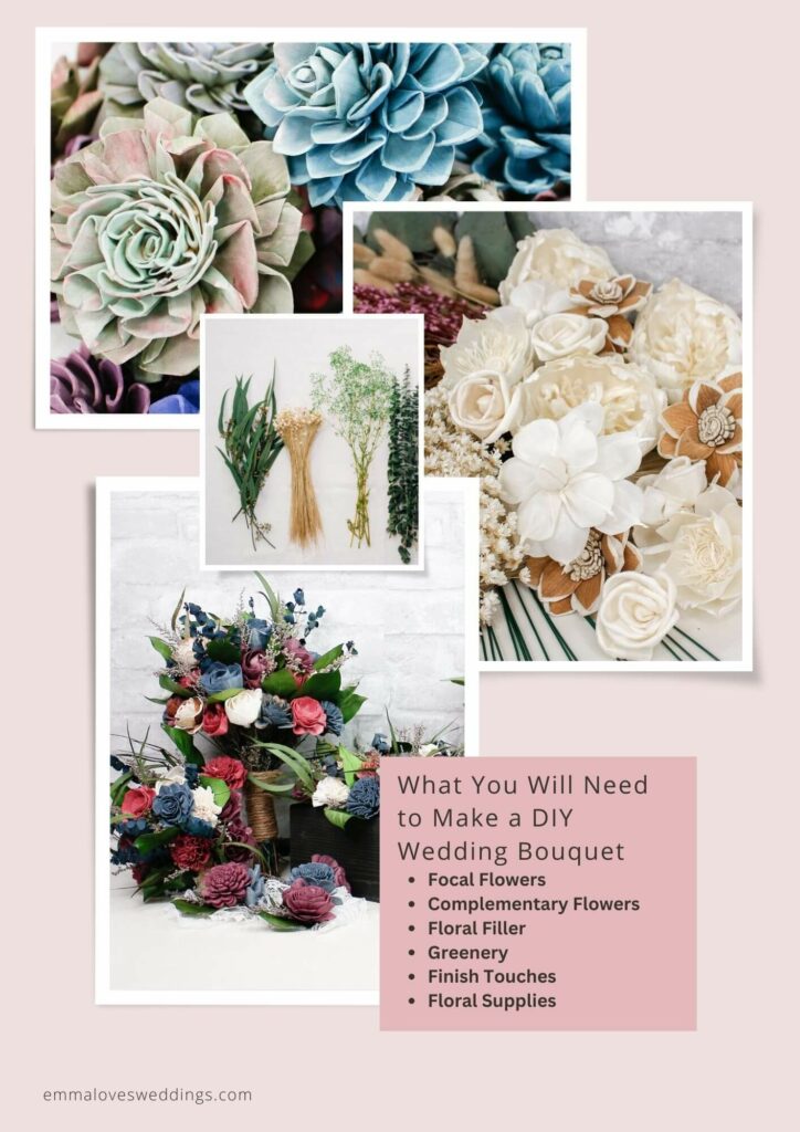 What you will need to make a DIY wedding bouquet