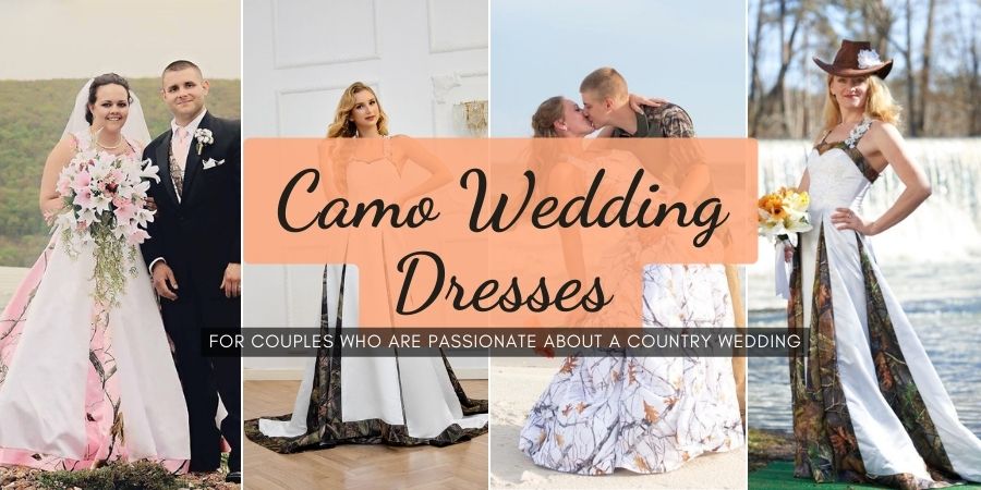 camo wedding dress ideas