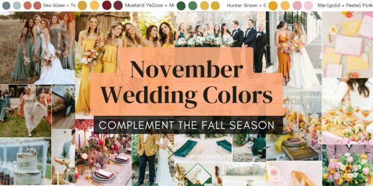 Best November Wedding Colors Ideas