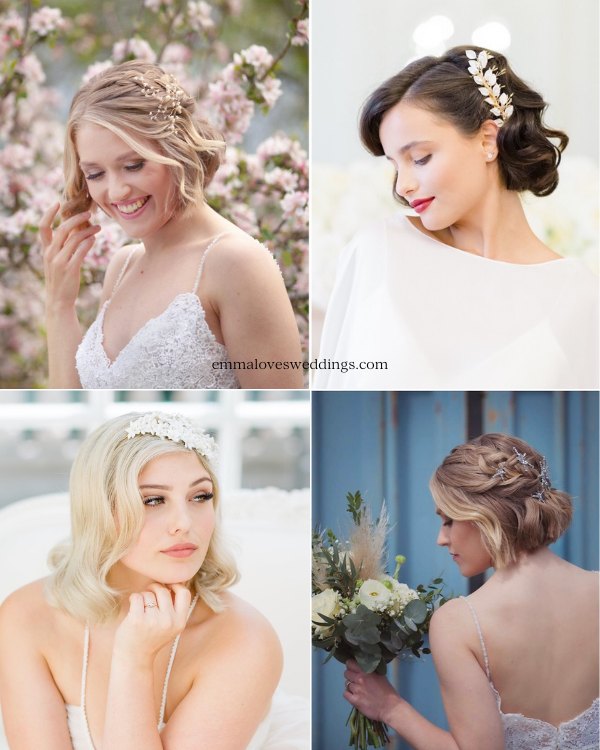 Best Short Wedding Hairstyles For Up Or Down Hair Looks