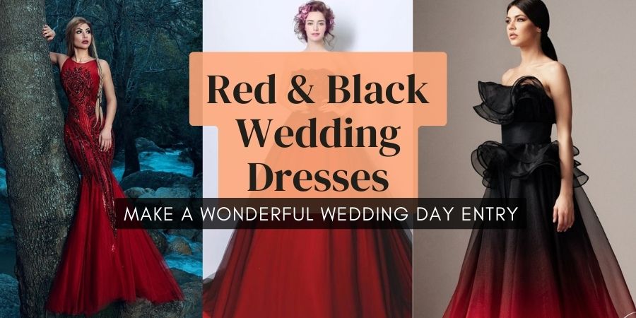 Best Red and Black Wedding Dresses Ideas