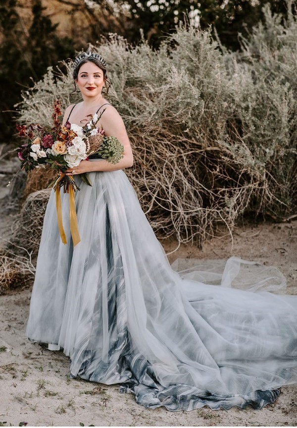 This plus size black and white wedding dress is perfect for channeling your inner boho goddess and it has been specially made for rustic weddings.