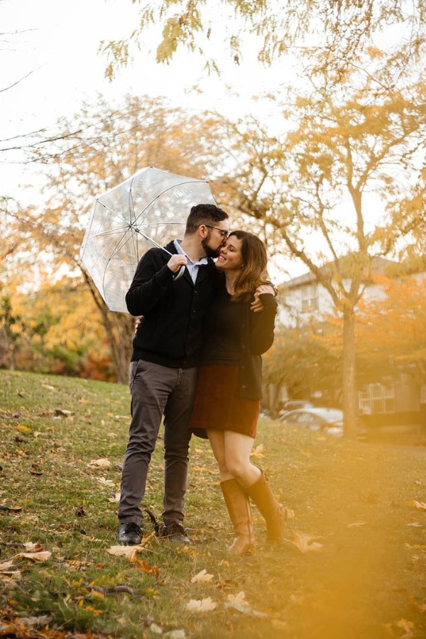 Capture the rustic beauty of an autumnal country setting in your engagement photos