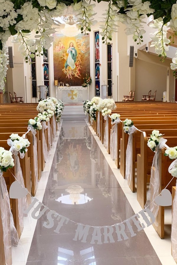 Simple Church Wedding Decorations Shelly Lighting