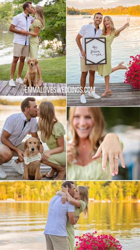 Enjoy the outdoors beauty with summer engagement photos