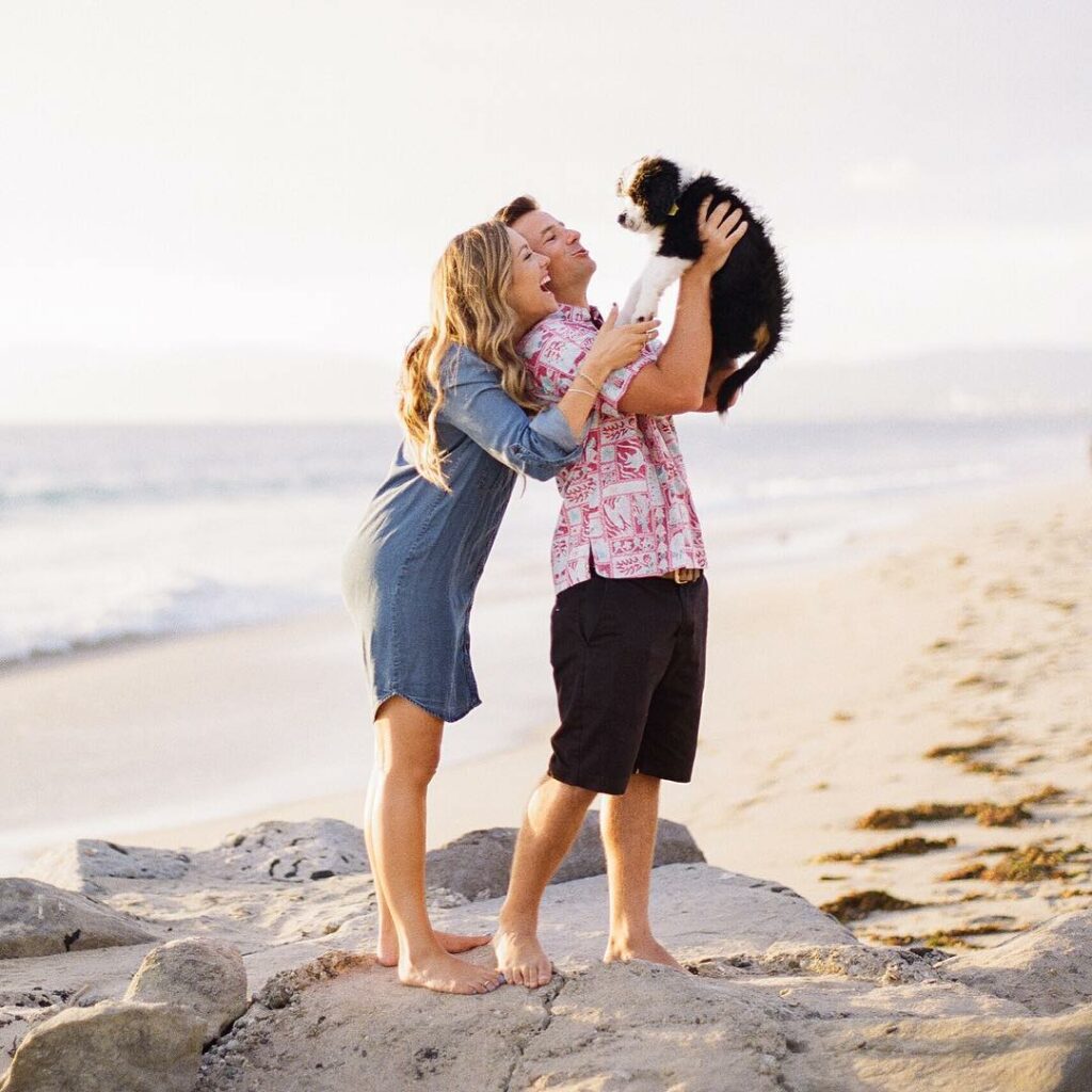 Include your dog in your engagement pictures for some extra cuteness