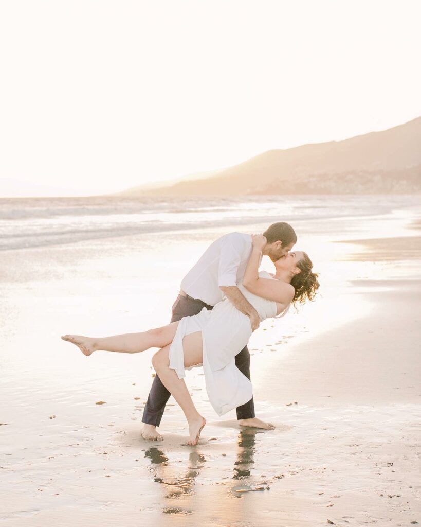This dip can be added to the simple but expressive engagement pose to make it even more memorable