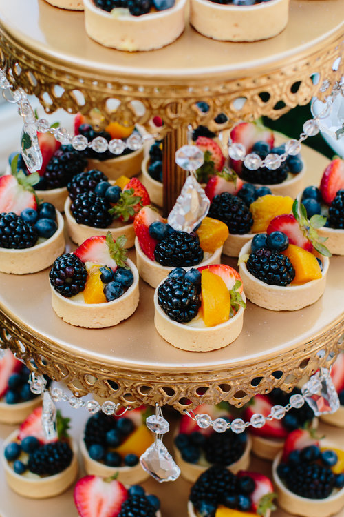 mini fruit tarts wedding dessert bar