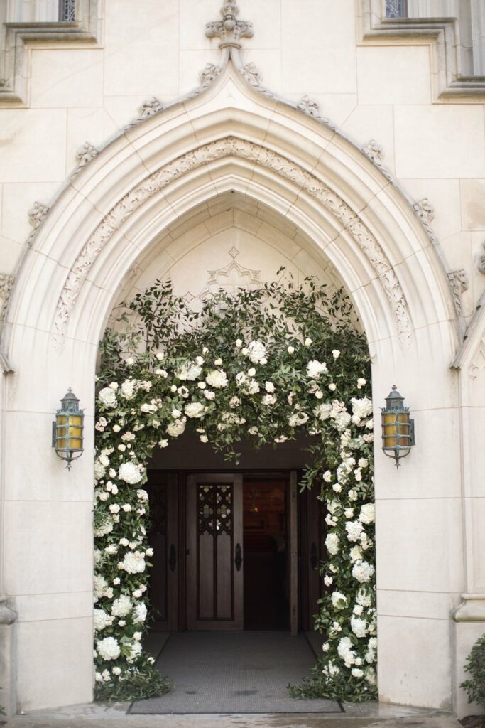 simple church outdoor wedding decorations