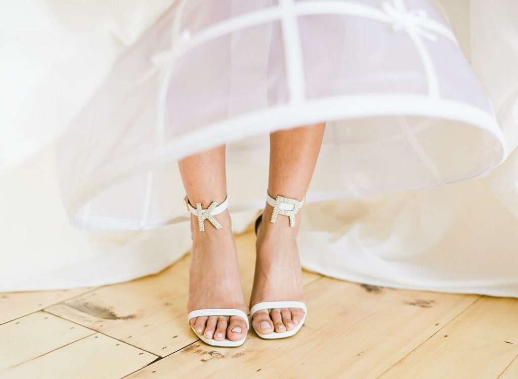 K and R boho bridal shoes