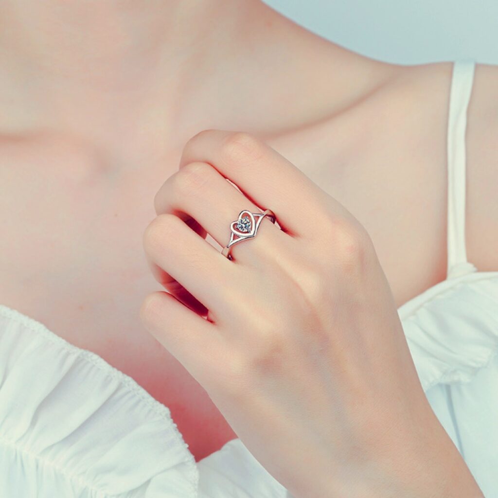 Simple Heart Shaped Promise Ring