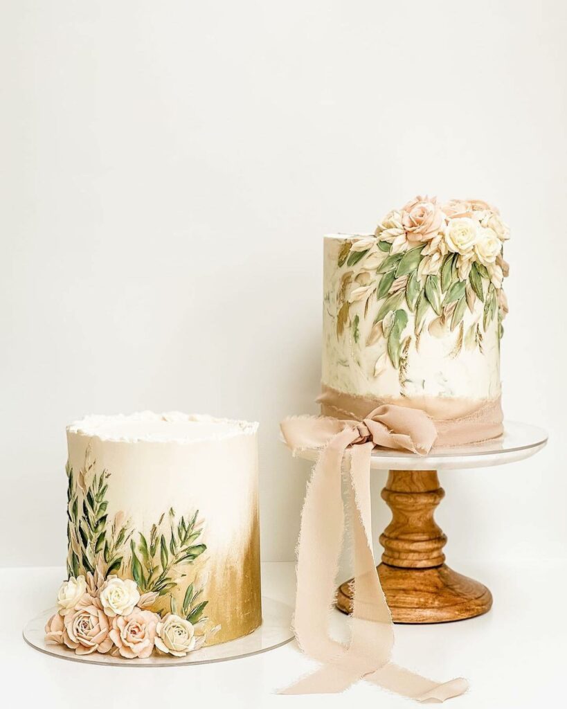 boho theme wedding cake ideas