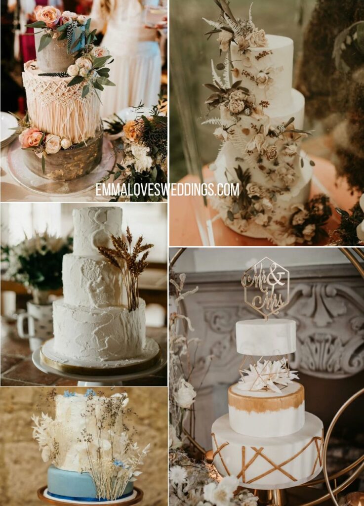 boho wedding cake ideas