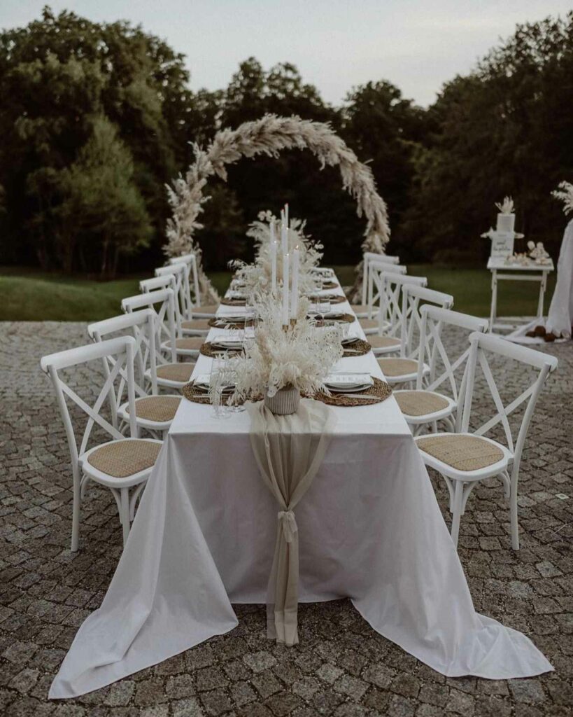 boho wedding table décor ideas