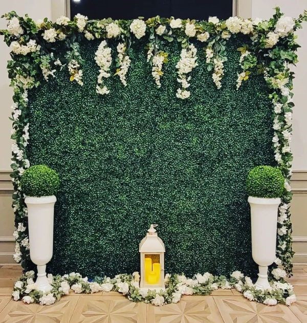 greenery small wedding backdrop ideas