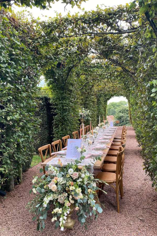 rustic small outdoor wedding reception ideas