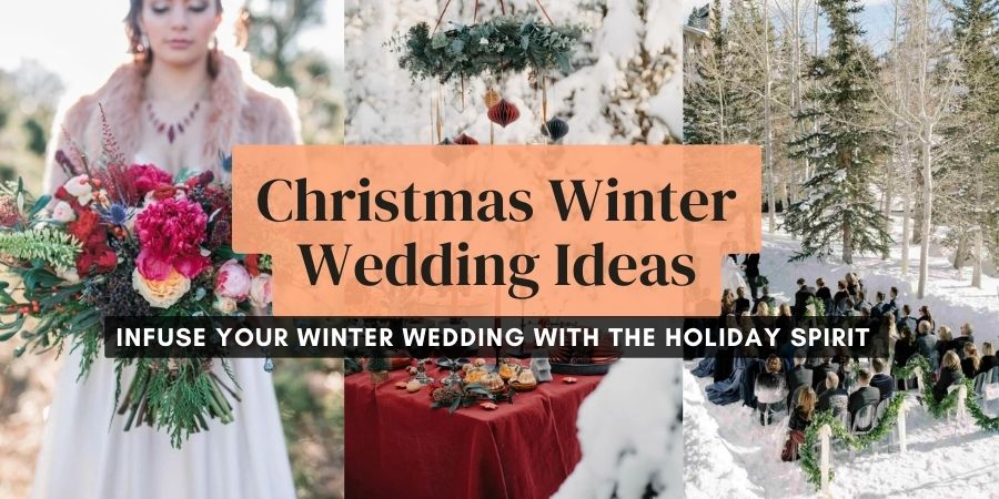 Christmas themed winter wedding ideas