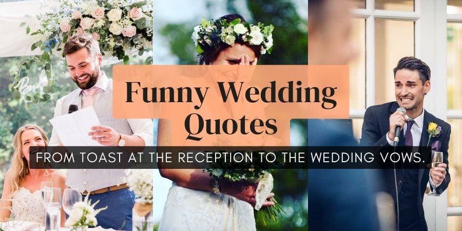 funny wedding quotes to make you and your partner laugh