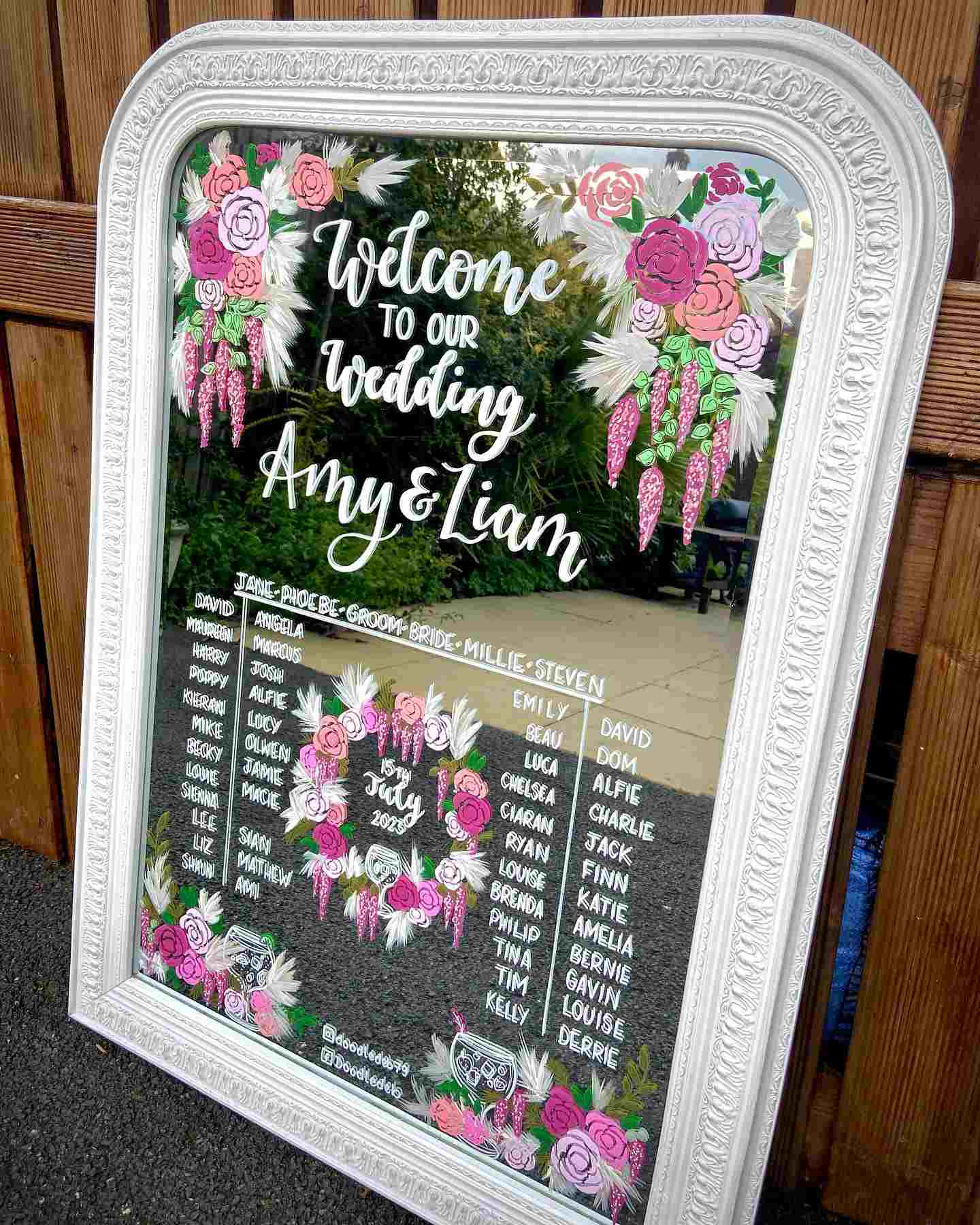 43 Brilliant Vintage Mirror Wedding Sign Ideas