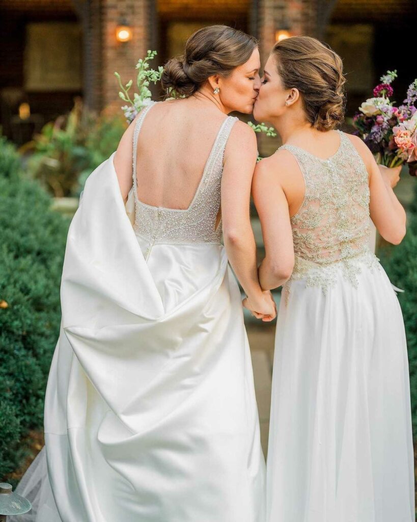 LGBTQ outdoor wedding photo shoot