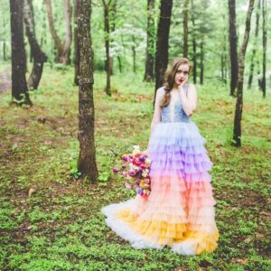 25 Best Rainbow Wedding Dresses That Are Perfect for Any Bride