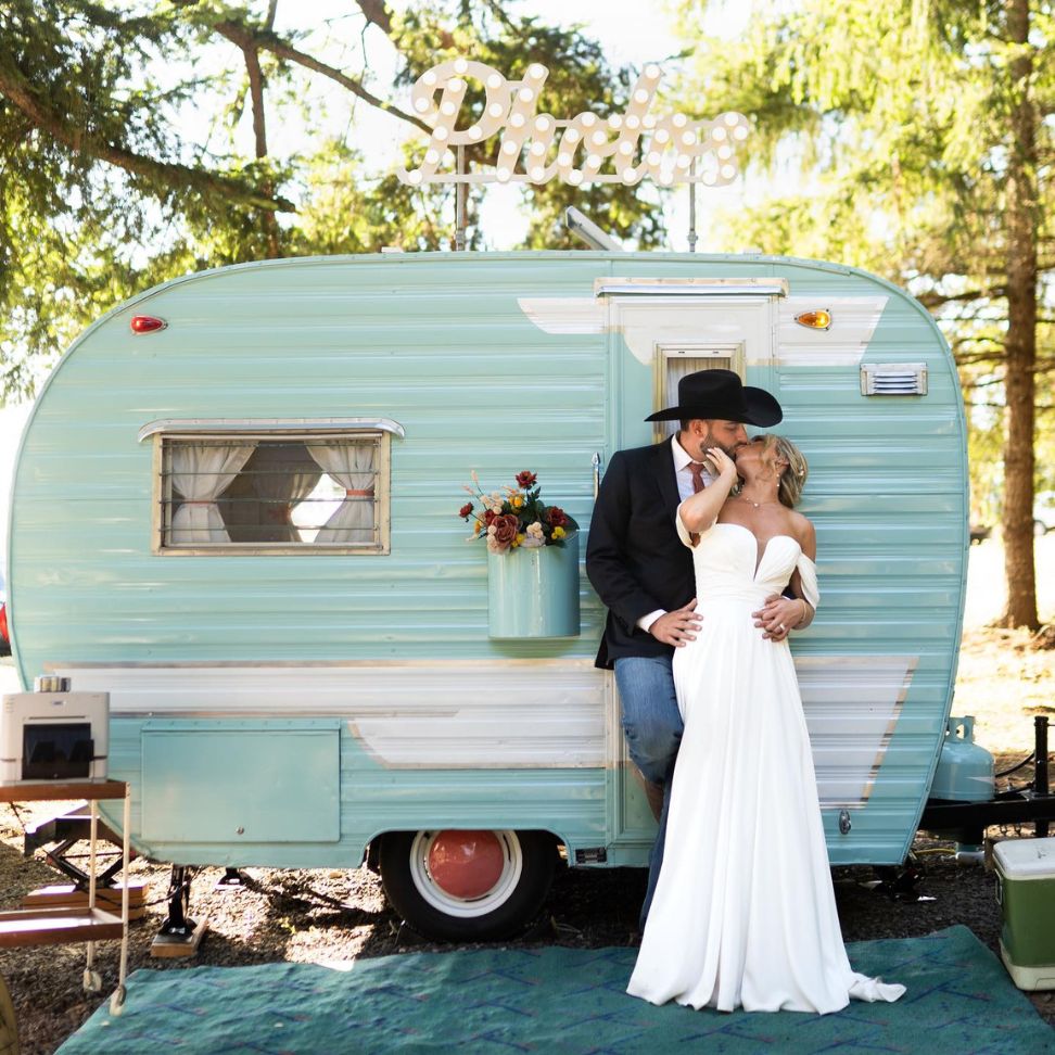 A photo booth bus can elevate your wedding reception