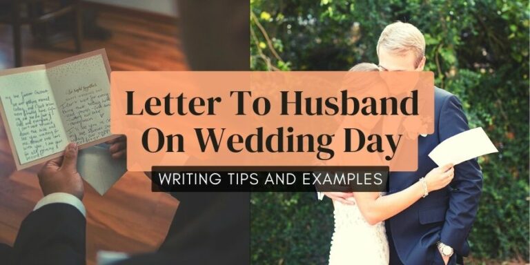 Sample Letter To Write To Your Husband On Wedding Day