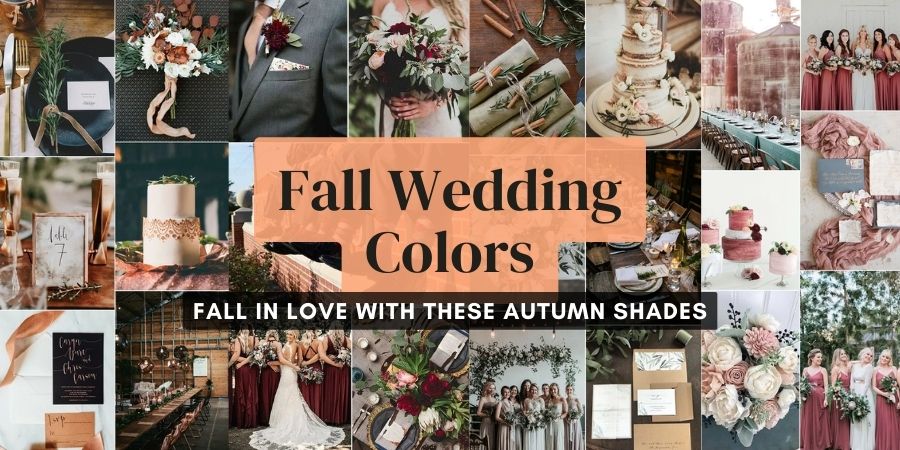 fall wedding colors for autumn