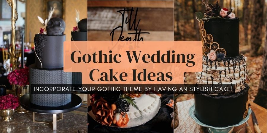 gothic wedding cake ideas for modern couple