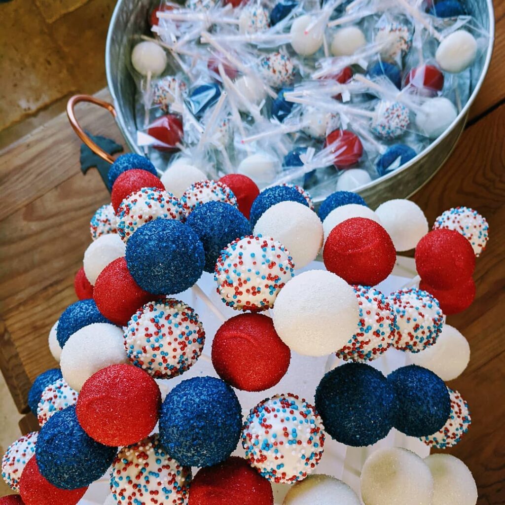 wedding cake pops that burst with colors and promise