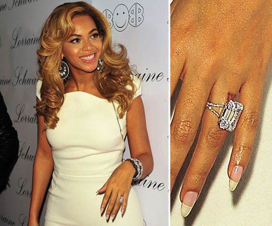 Beyonce emerald cut engagement wedding ring