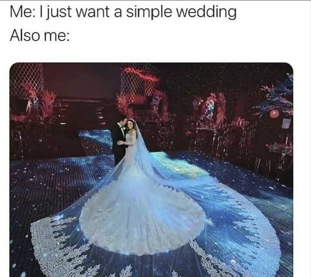 a simple wedding for a simple bride