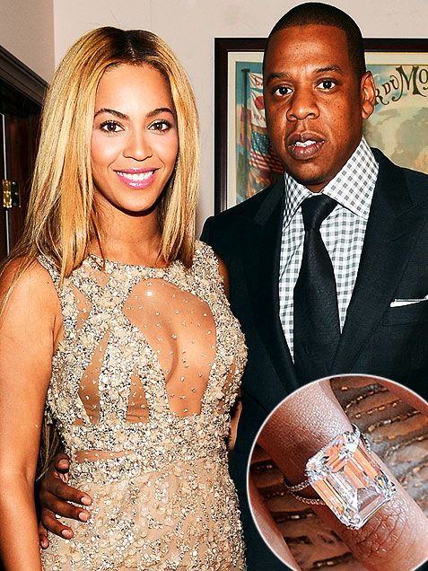 18 Carat Emerald-cut engagement ring from Jay Z