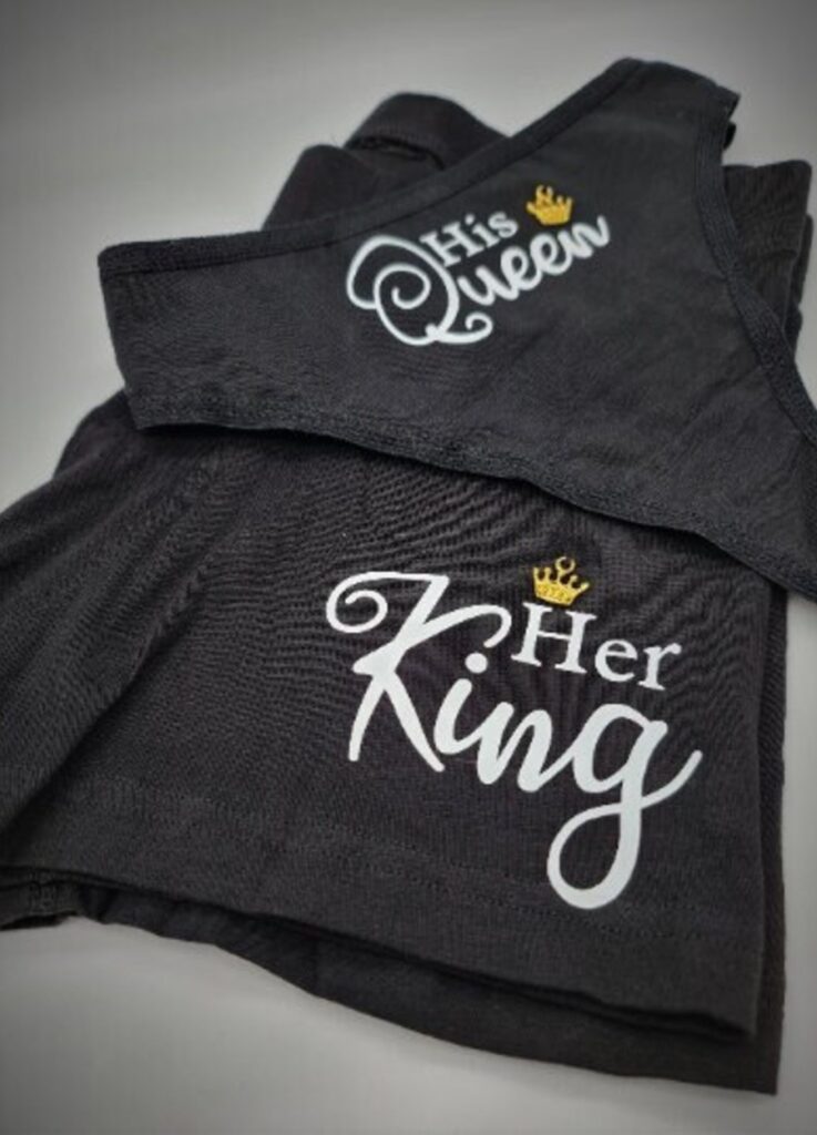 his queen and her king matching personalized underwear