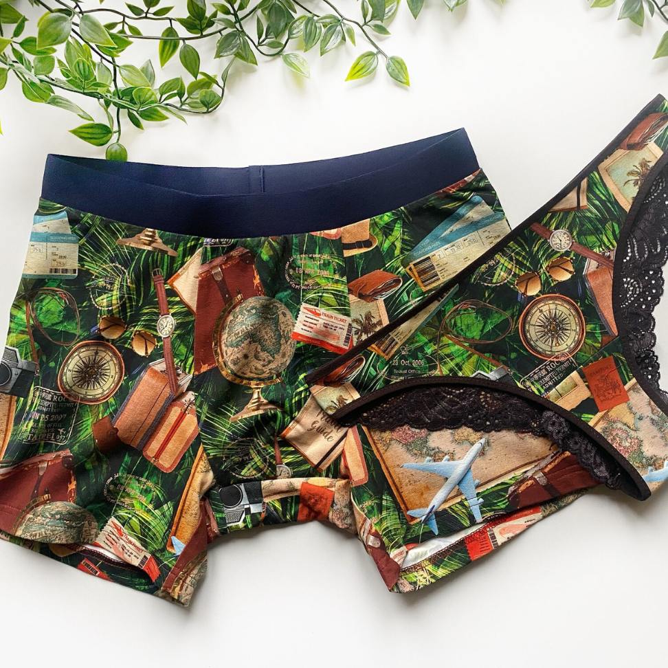 matching underwear for traveler couples