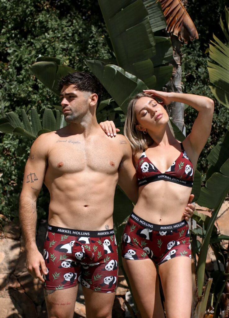 mix and match panda design couple undies