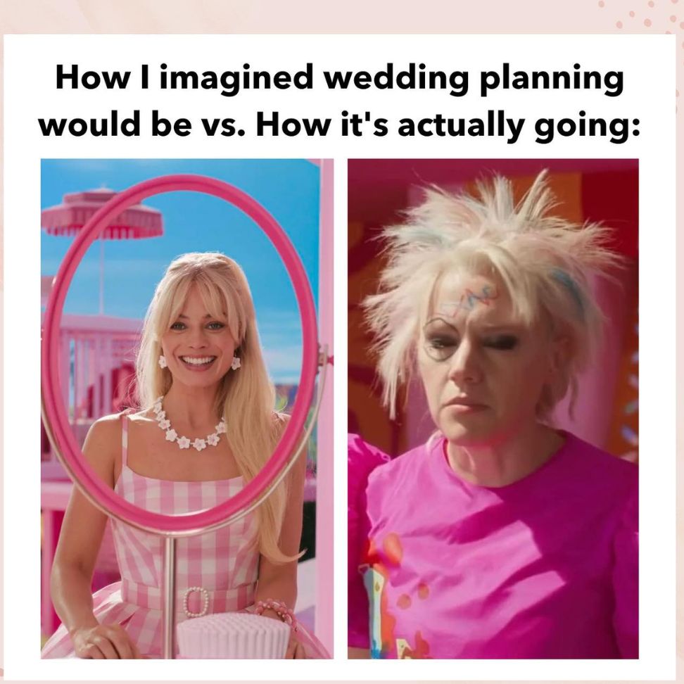 wedding planning vs how its going